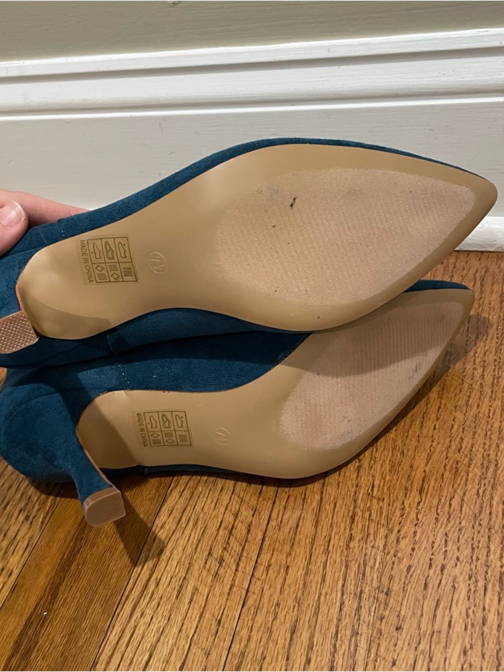 Journee Collection Elitta Bootie Pointed Toe Blue Teal Women’s Size 7.5 - Picture 10 of 10